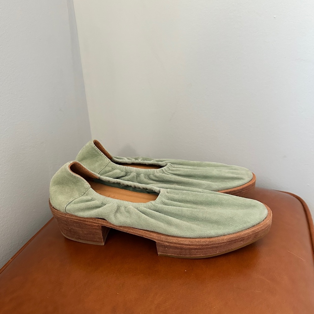 Beklina Aya Platform shoes in palm suede leather size 6